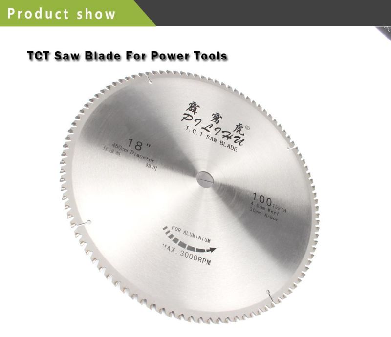 Standard Grade Tct Carbide Tip Saw Blade for Cutting Aluminum