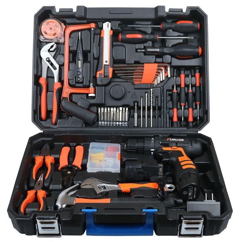 Factory Price 12V Rechargeable Lithium Battery Power Cordless Drill Home Multi-Functional Impact Drill Electric Screwdriver Set