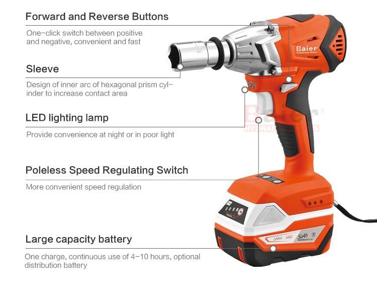 250nm 18V 4000mAh Impact Wrench Lithium-Ion Battery