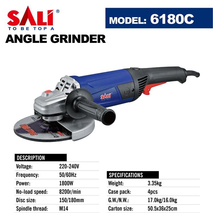 Sali 6180c 1800W China Electric Angle Grinder