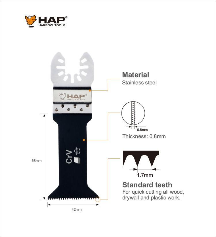 High Carbon Steel Oscillating Multi Tool Blade for Soft Material