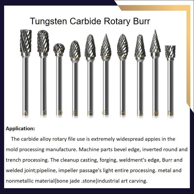 Good Quality Tungsten Carbide Rotary Burrs for Cutting, Shaping and Grinding