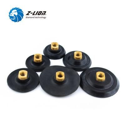 4&quot; Zlion Polishing Buffing Pad Holder M14 5/8-11flexible Rubber Backer