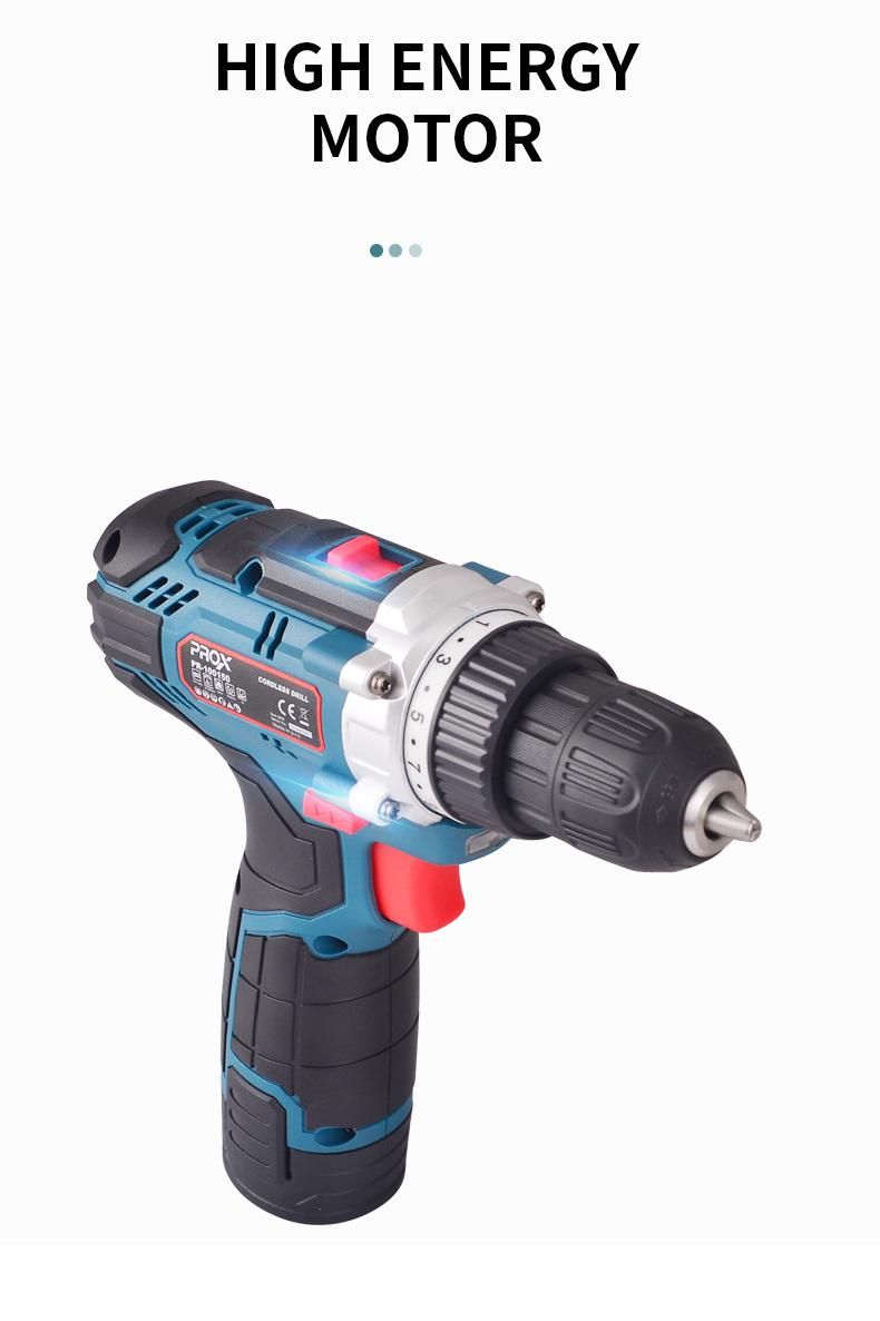 Prox Rechargeable Power Tool 12V 1.3ah 10mm Cordless Drill Pr-100150