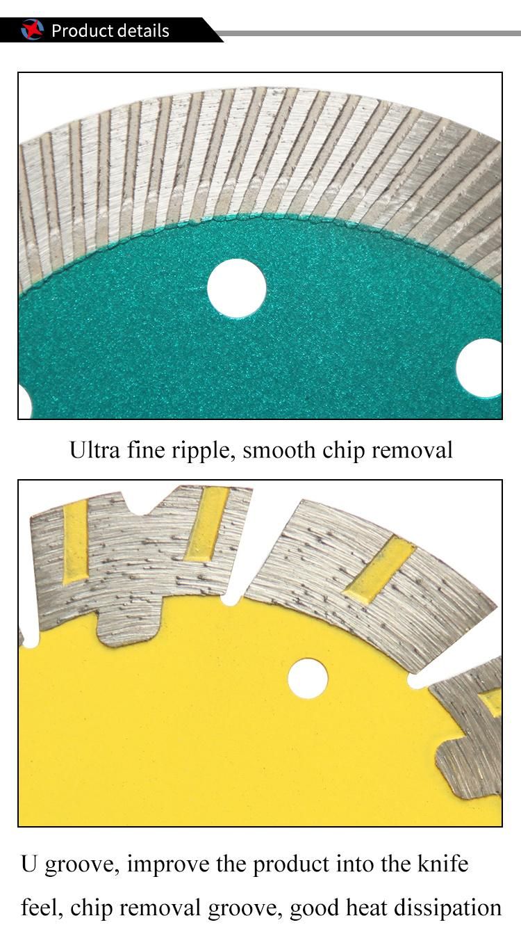 Hot Press Turbo Diamond Circular Saw Blade for Ceramic Tile Porcelain Granite