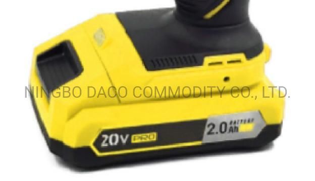 Hot Sale 20V 1300mAh Lithium Battery Cordless Drill Electric Tool Power Tool