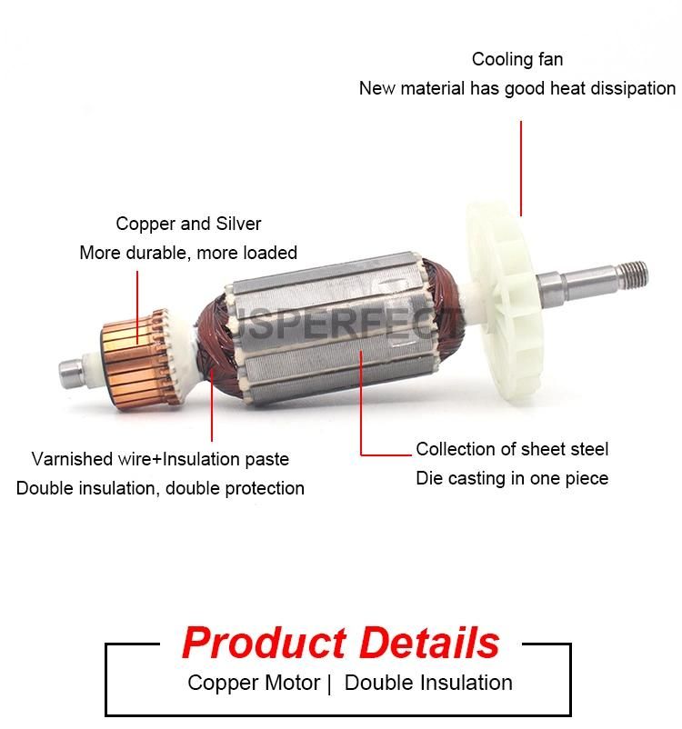 Tosan850 Mini Angle Grinder Power Tools Machine Armature and Rotor