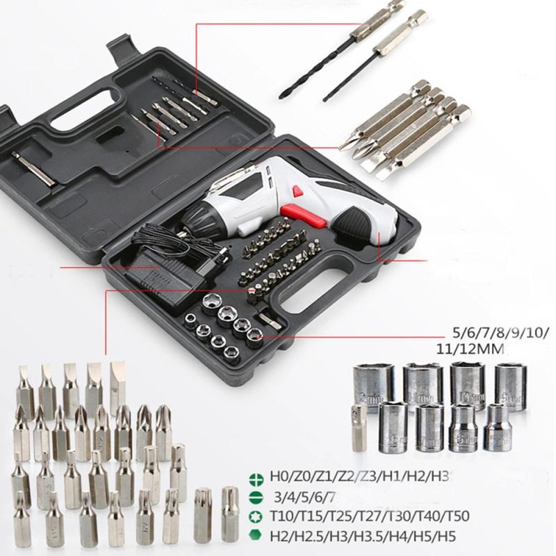 45 in One Cordless Drill Electrical Battery Air Pneumatic Electric Screwdriver 4.8V Mini Set Assembly Line Electrician Electric Screwdriver Drill