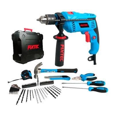 Fixtec 0-3000rpm No Load Speed 230V/50Hz Impact Drill Kit with 50PCS Accessories