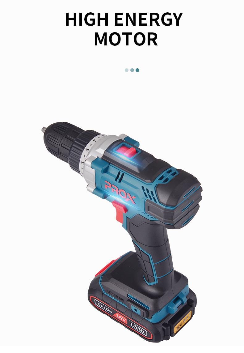 Prox High Quality Li-ion Tools 16V Cordless Drill Pr-100350