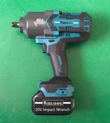 20V 1/2&quot; High Torque 650nm/1000nm/1300nm Brushless Electric Impact Wrench M14-M30
