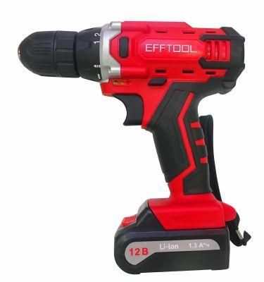 Efftool Household Multi-Function 12/14.4/18V Double Speed Lithium Cordless Electric Drill