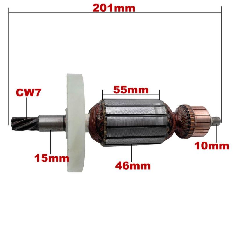 AC220V-240V Armature Rotor Anchor Replacement for Hitachi Demolition Hammer