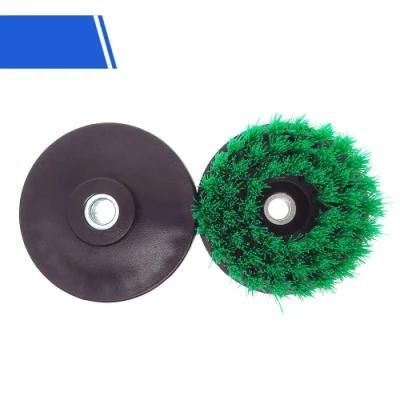 4 Inch Hollow Rodless M14-2 Electric Cleaning Brush Green Disc Brush Cleaning Brush