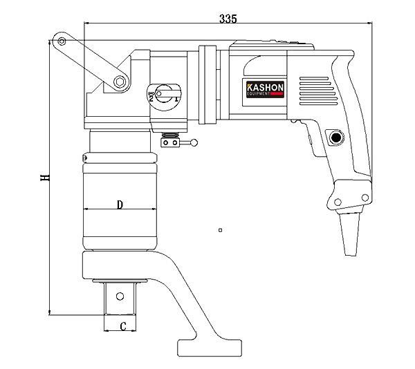 Angle Type Precision Control Digital Torque Display Electric Torque Wrench