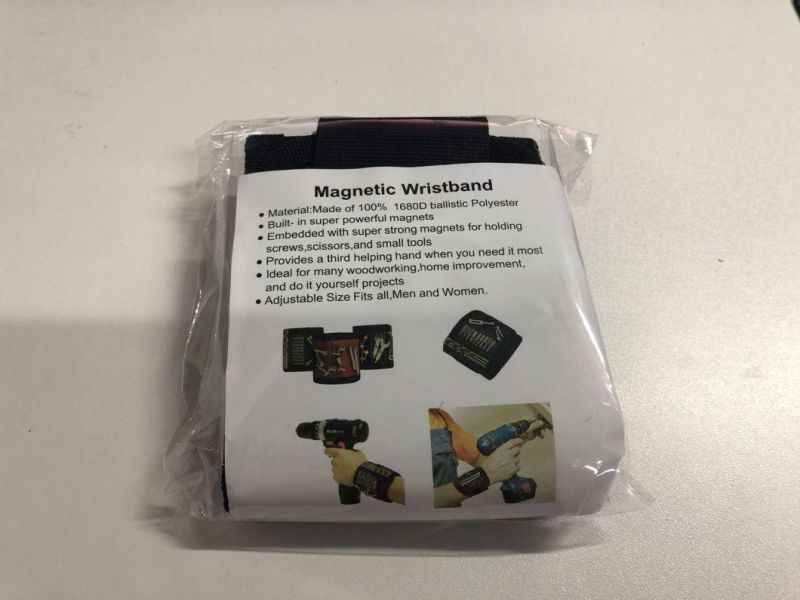 High Quality Strongest Magnetic Wristband with 2 Pocket