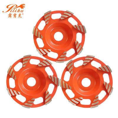 5 Inch 7inch Type Segment Metal Bond Diamond Concrete Floor Grinding Cup Wheels