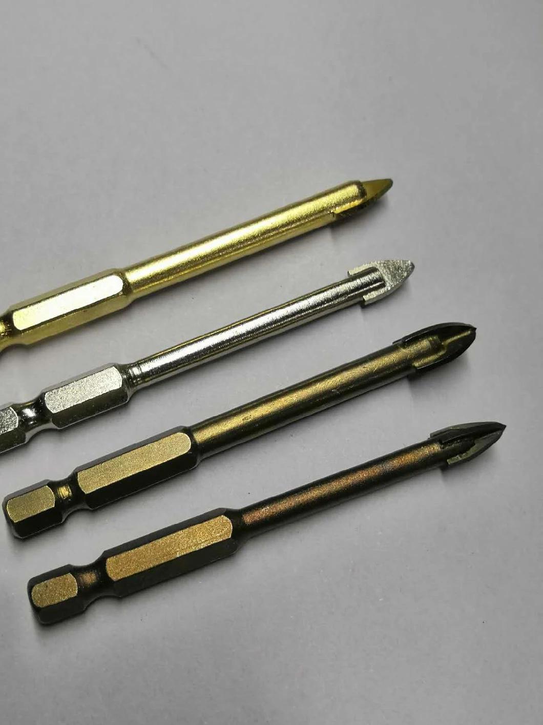 Tct Glass Drills with Hexagonal Shank 10mm