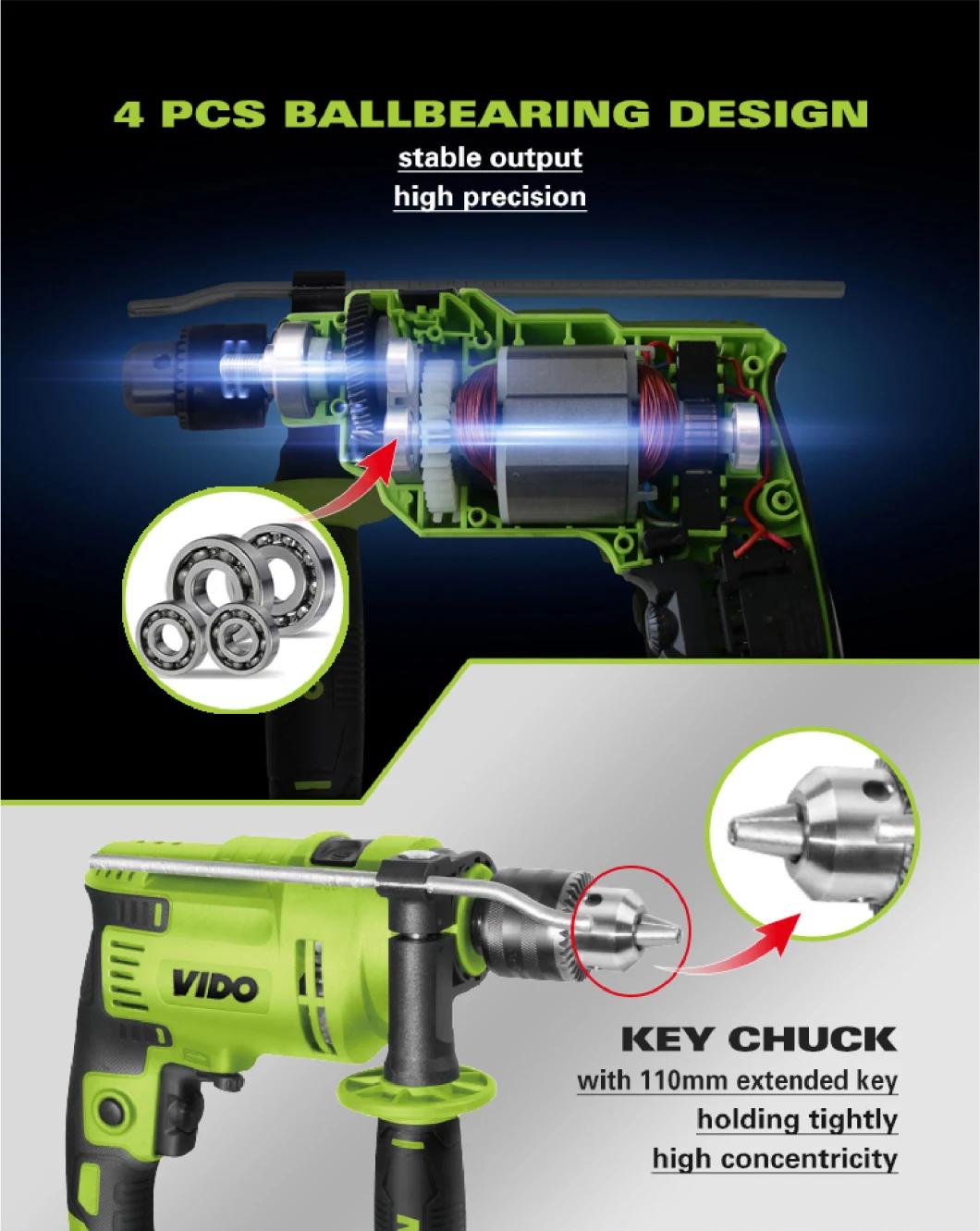 Vido China Portable Power Tools 850W Electric Impact Drill