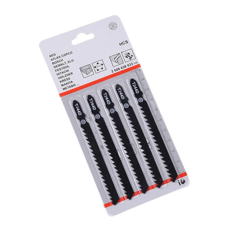 5PCS Set Hcs 6t Jig Saw Blades for Fast Cutting Straight Cutting