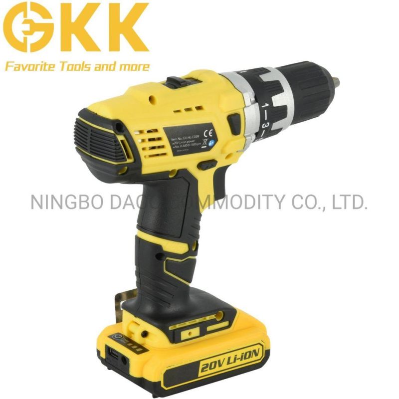 High-Quality 20V Lithium Battery Cordless Drill Electric Tool Power Tool