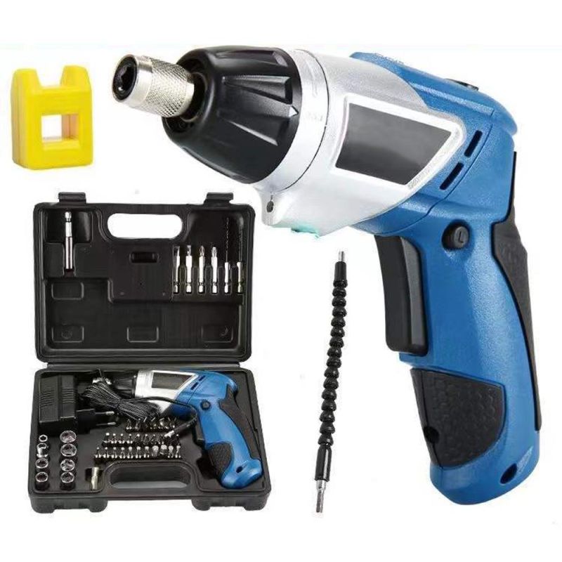 46 in One Cordless Drill Electrical Battery Air Pneumatic Electric Screwdriver 4.0V Drill Impact Wrench Mini Set Electric Screwdriver