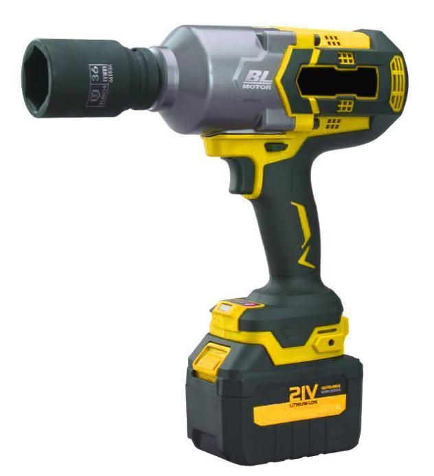 China Factory Power Tools 21V 1200n. M. Brushless Impact Wrench with 4.0A Battery Cordless Drill Electric Tool Power Tool