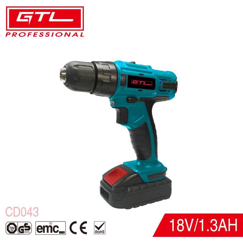 Power Drill Variable Speed 18V Cordless Drill with Battery & Charger