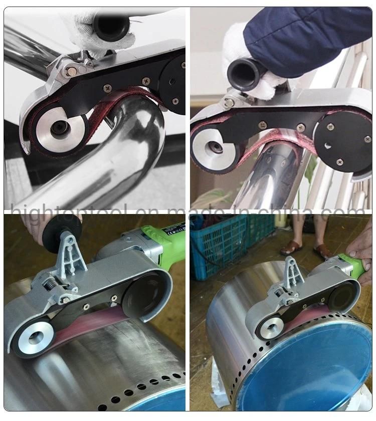 Lithium Charging Cordless Electric Metal Stainless Steel Pipe Tube Finishing Burnishing Belt Sander Polisher