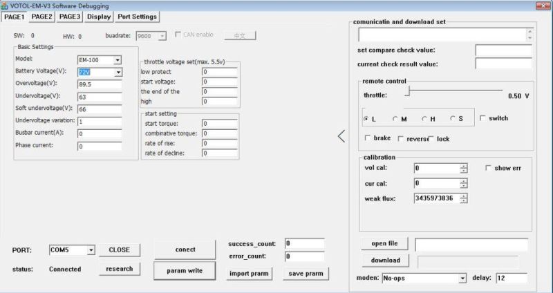 Motor Controller Foc Scooter Parameters Can Be Adjusted