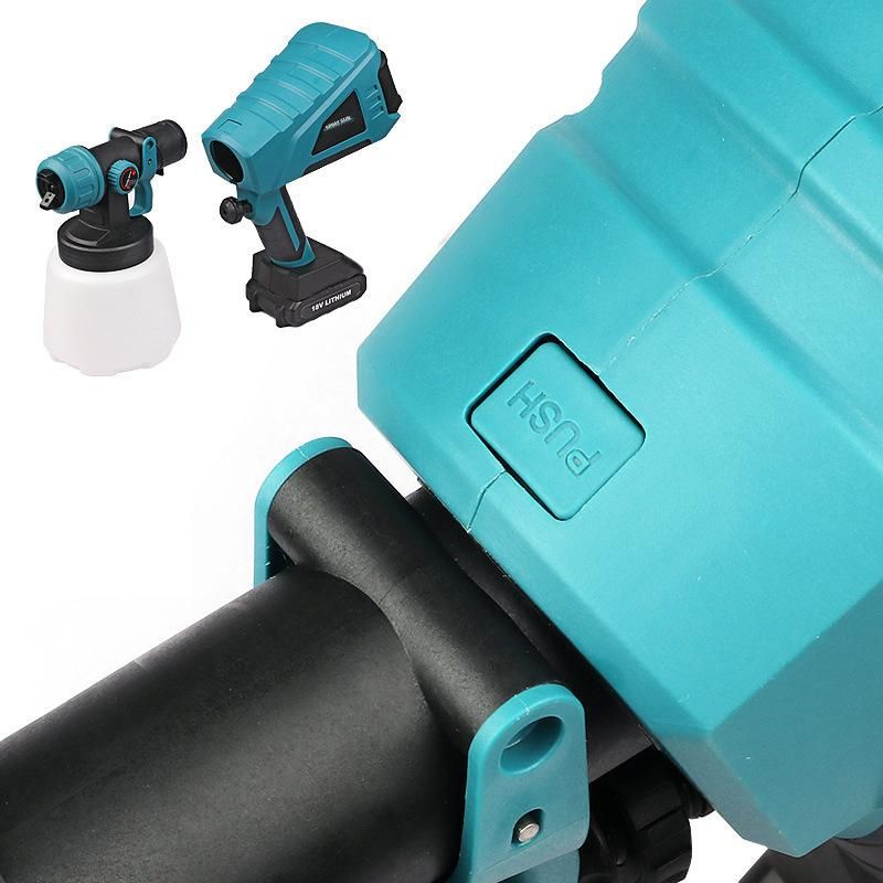 18V 450W Battery Powered 1000ml HVLP Cordless Paint Sprayer Gun