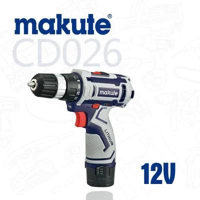 Makute Electric Mini Cordless Drill BMC Packing 12V with Two Battery