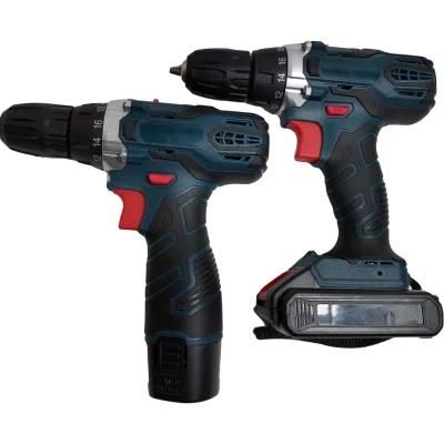 Portable 2000mAh Power Electric Cordless Hammer Drill, 21V Cordless Drill