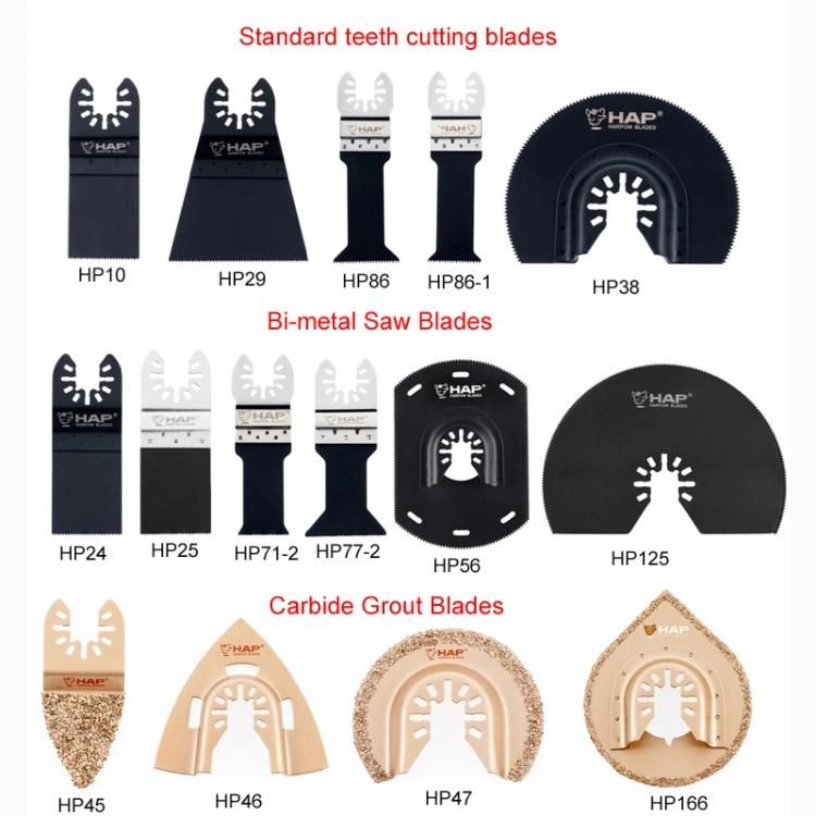 Multi-Purpose Hcs Bim Carbide Oscillating Saw Blade Kit with Blister Packing