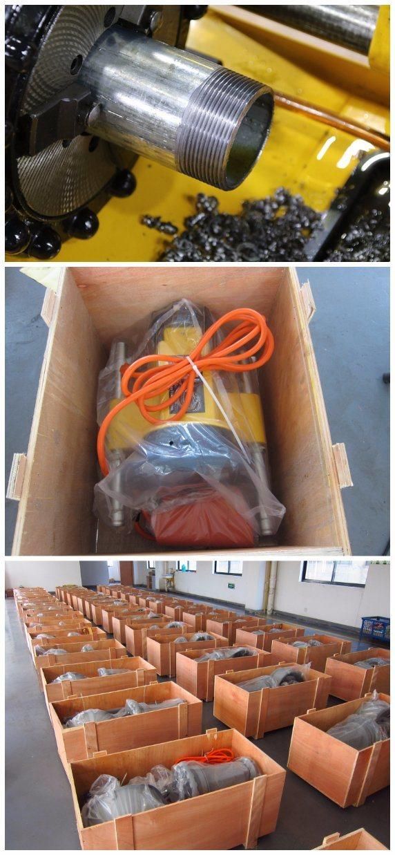 China Facory Metal Pipe Threading Machine BSPT/NPT 2" Threads (SQ50D)