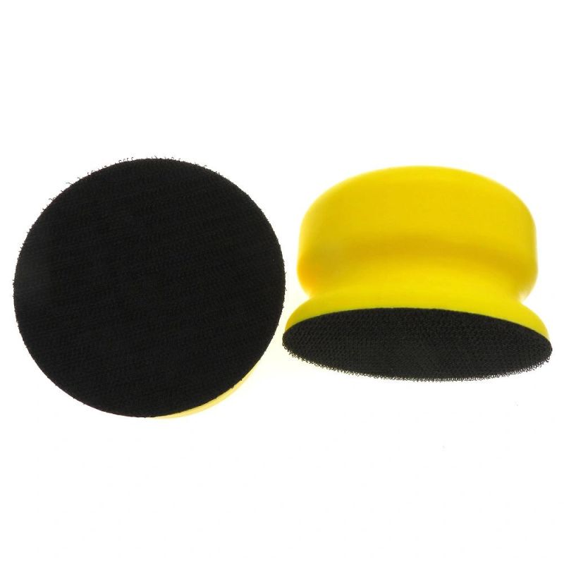 Cross-Border Supply 90mm Manual Round Polishing Disc Self-Adhesive Flocking Sandpaper Sanding Disc Sand Disc Car Polishing