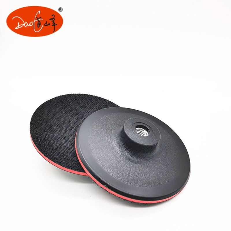 Daofeng 4inch 100mm Hook Loop Backing Pad Black&Red