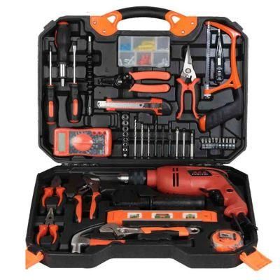 Professional Custom Auto Car Repair Power Hardware Tools Kit Household Electric Impact Drill Bit Electrical Toolbox Set