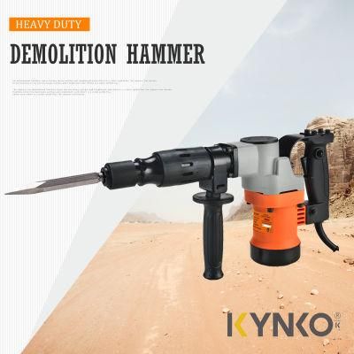 Kynko Factory Good Quality Hex 17mm 900W 2900bpm 6.9kg Demolition Hammer Breaker (KD23)