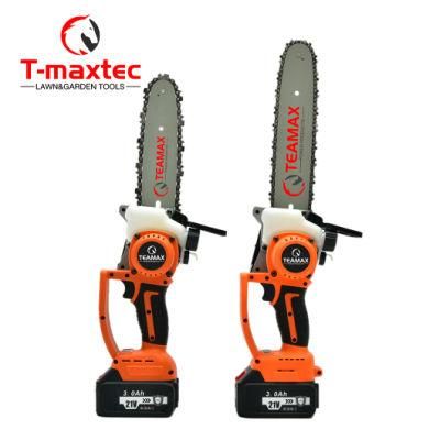 21V Best Selling Cordless Lithium Battery Electric Chain Saw for Cutting Wood TM-Lt21V403A/B