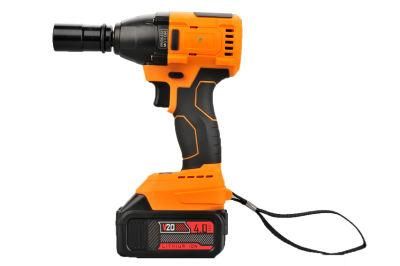 20V Battery Power Wrench Cordless Impact Wrench with 1/2 Inch Head Free 22mm Sockets