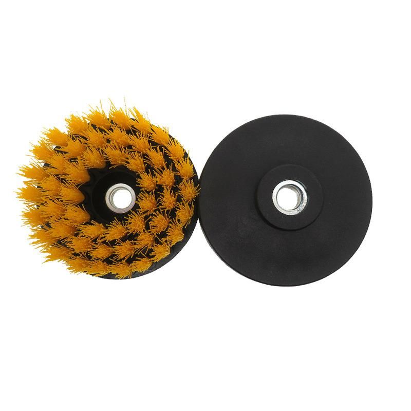 4 Inch Hollow Rodless M14-2 Electric Cleaning Brush Yellow Disc Brush Cleaning Brush