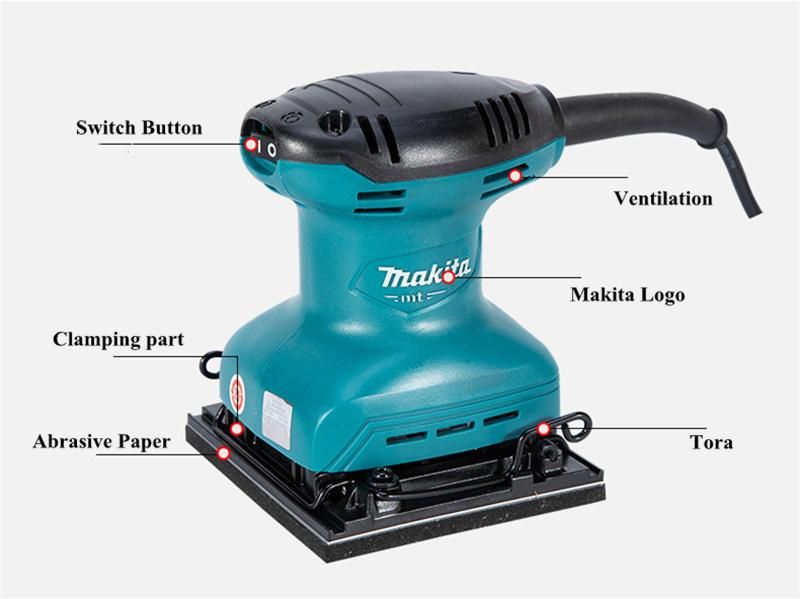 Original Makita High Quality 180W Electric Sander M9200b 114*140mm Sandpaper