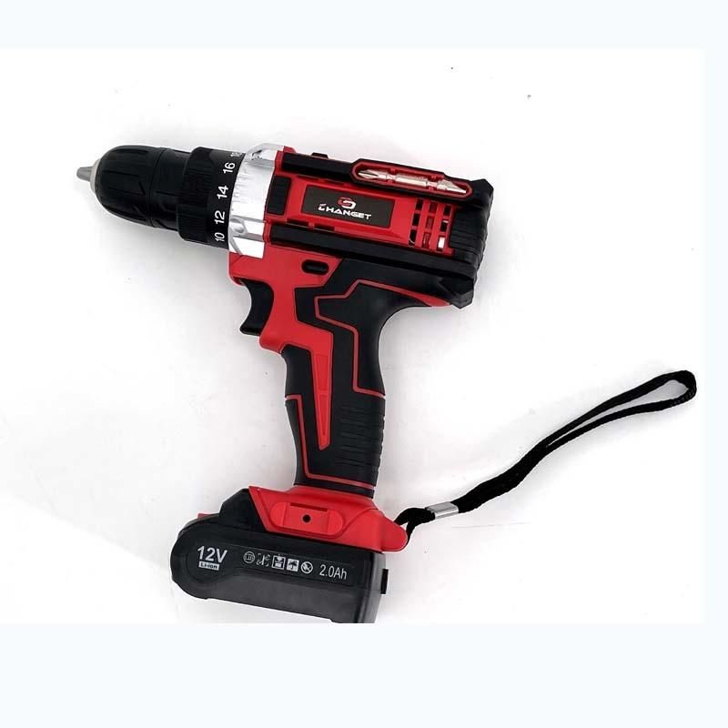 Cg-3002red Double Speed 12V 16.8V 21V Li-on Lithium Battery Professional Manufacturer Hand Rechargeable Forward and Reverse Impact Cordless Drill