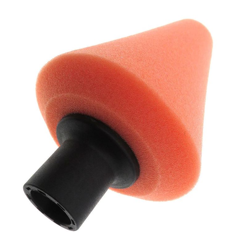Cross-Border Supply 70mm Orange Chamfered Cone Car Polishing Sponge Car Wheel Cleaning Car Wash Sponge Brush