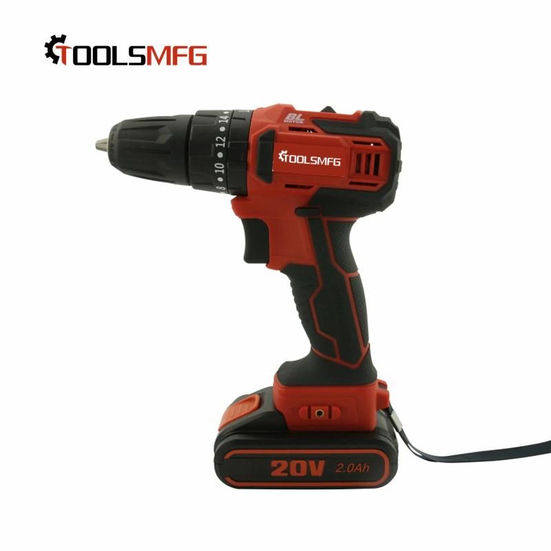 Toolsmfg German 20V Brushless 2 Speed Electric Cordless Drill Driver