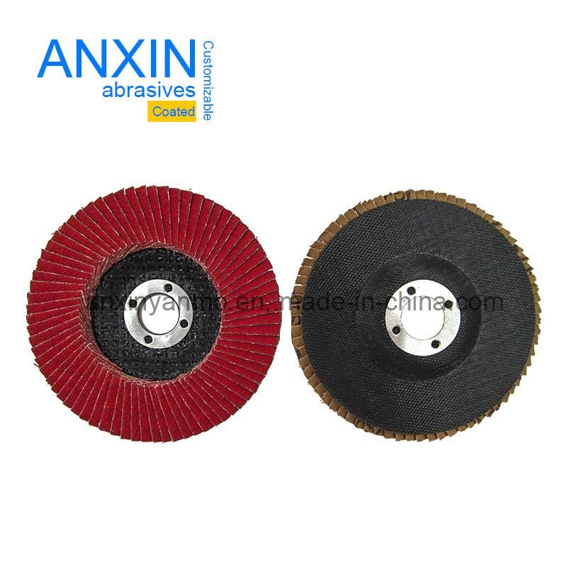 4" Vsm Ceramic Abrasives Grinding Flap Disc for Stainless Steel