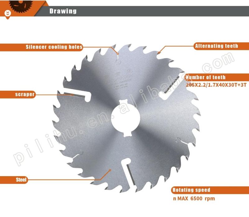 8 Inch Circular Carbide Tips Sawmill Saw Blade with Rakers