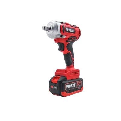 Brushless Wosai Impact Wrench 20V Battery Power Tools 1/2&quot; High Torque Adjustable Impact Wrench