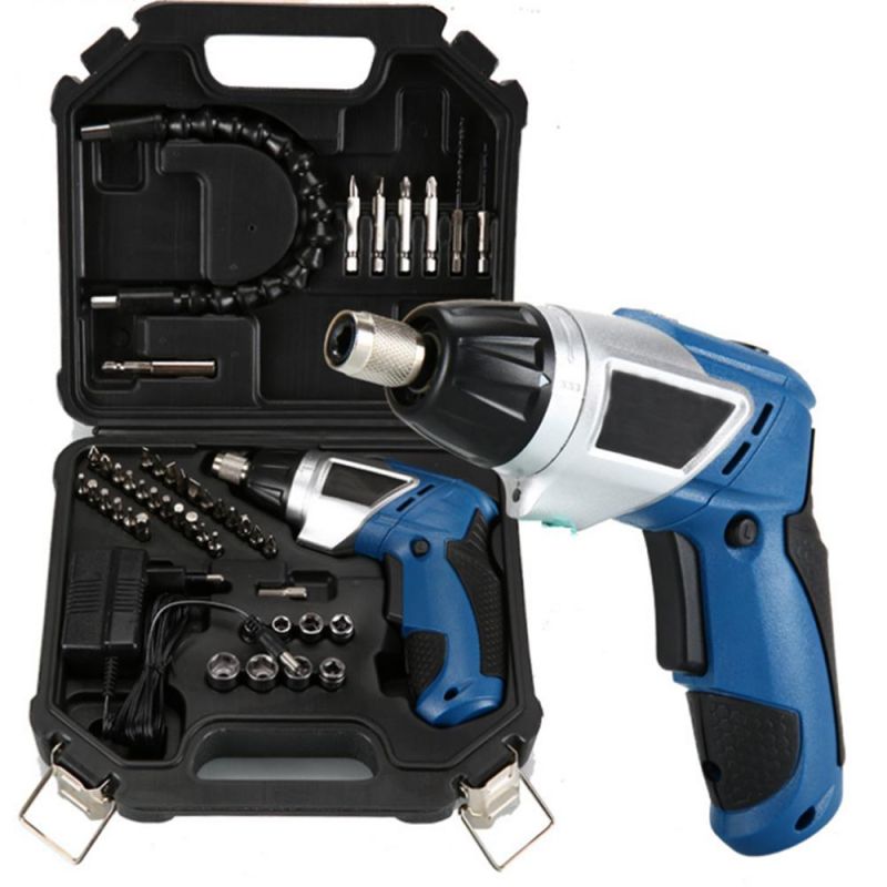 46 in One Cordless Drill Electrical Battery Air Pneumatic Electric Screwdriver 4.0V Drill Impact Wrench Mini Set Electric Screwdriver